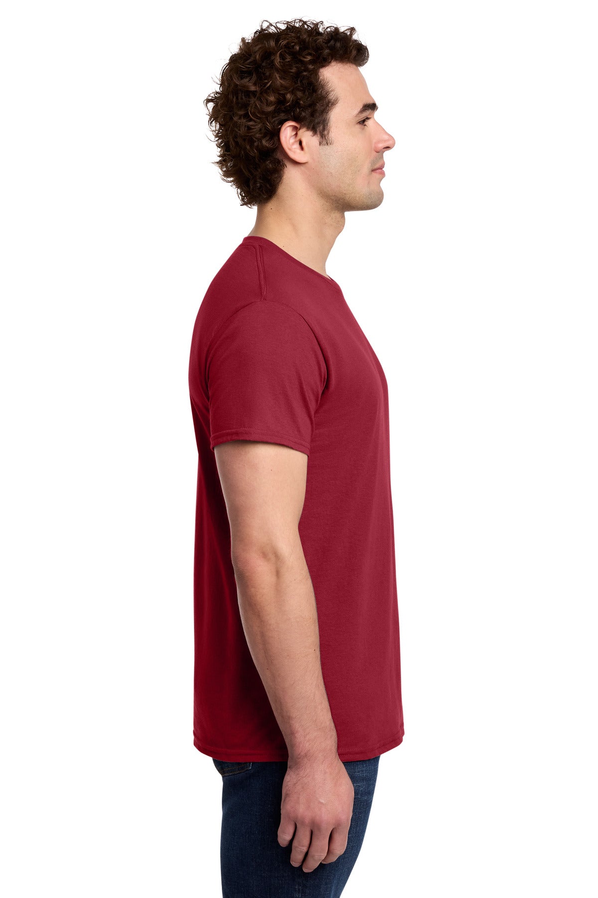 Gildan Light Cotton Tee 3000 - Cherry Red - side