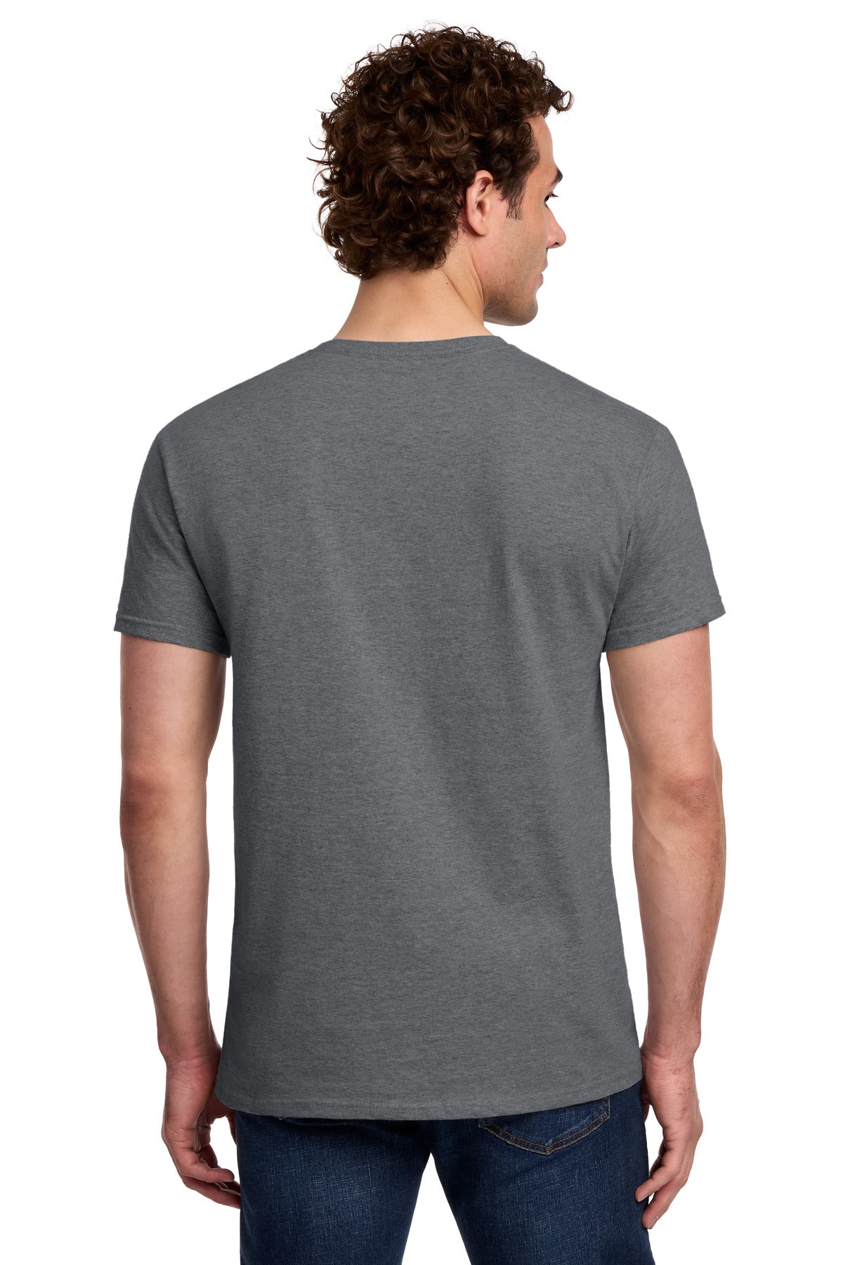Gildan Light Cotton Tee 3000 - Graphite Heather - back