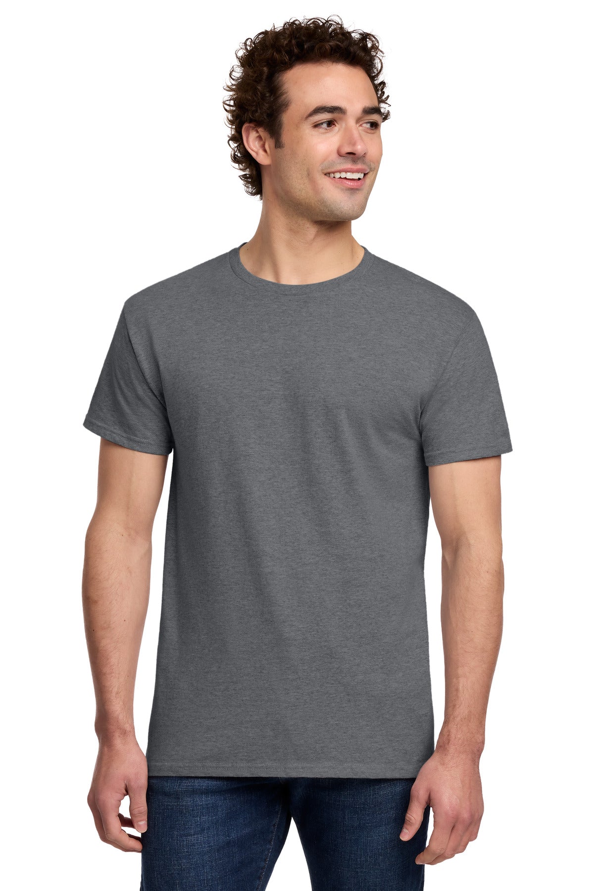 Gildan Light Cotton Tee 3000 - Graphite Heather - front