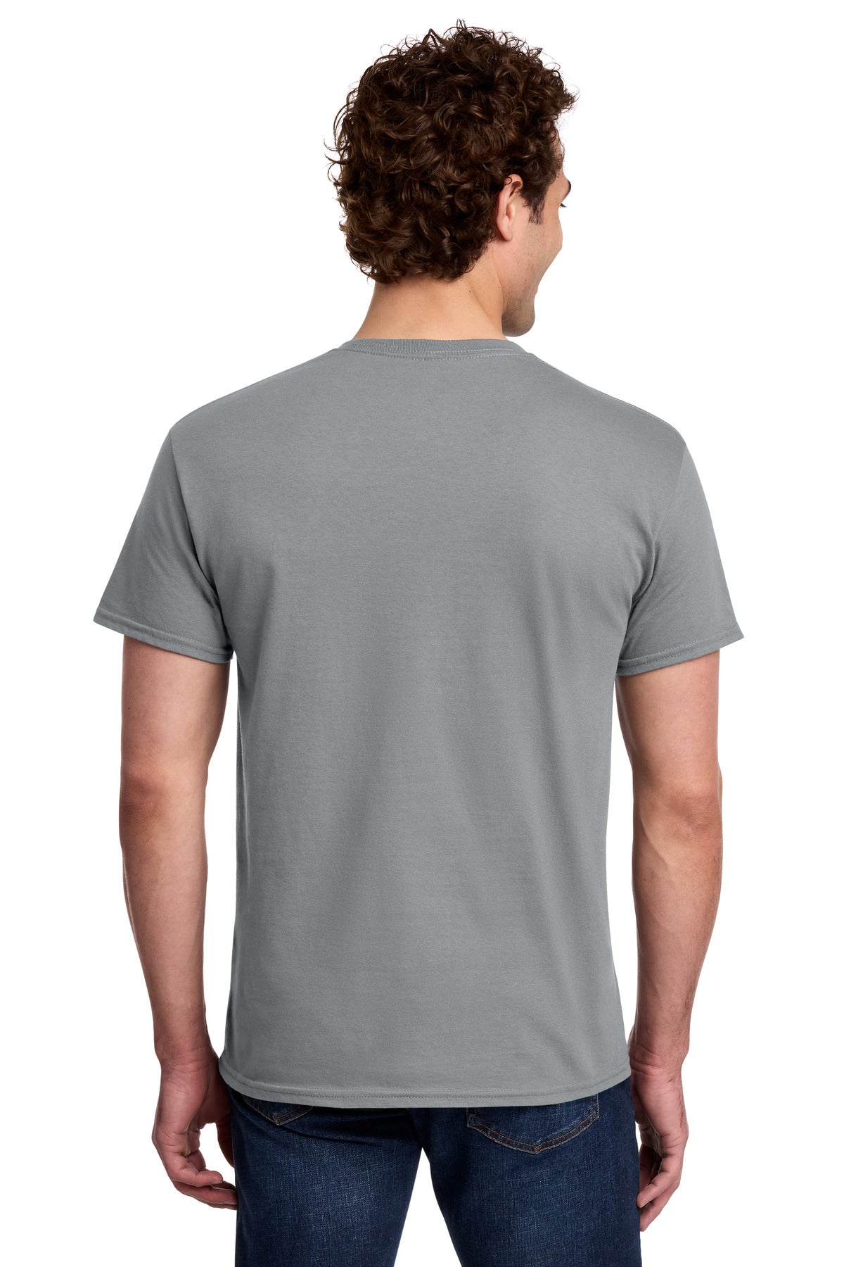 Gildan Light Cotton Tee 3000 - Gravel - back