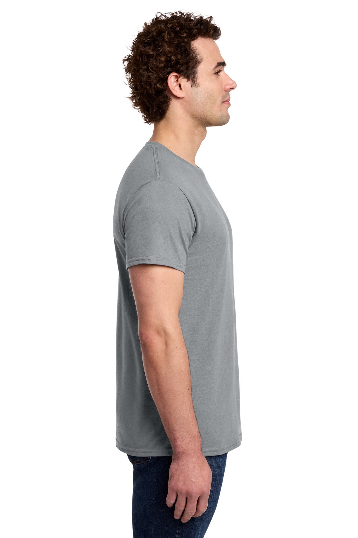 Gildan Light Cotton Tee 3000 - Gravel - side