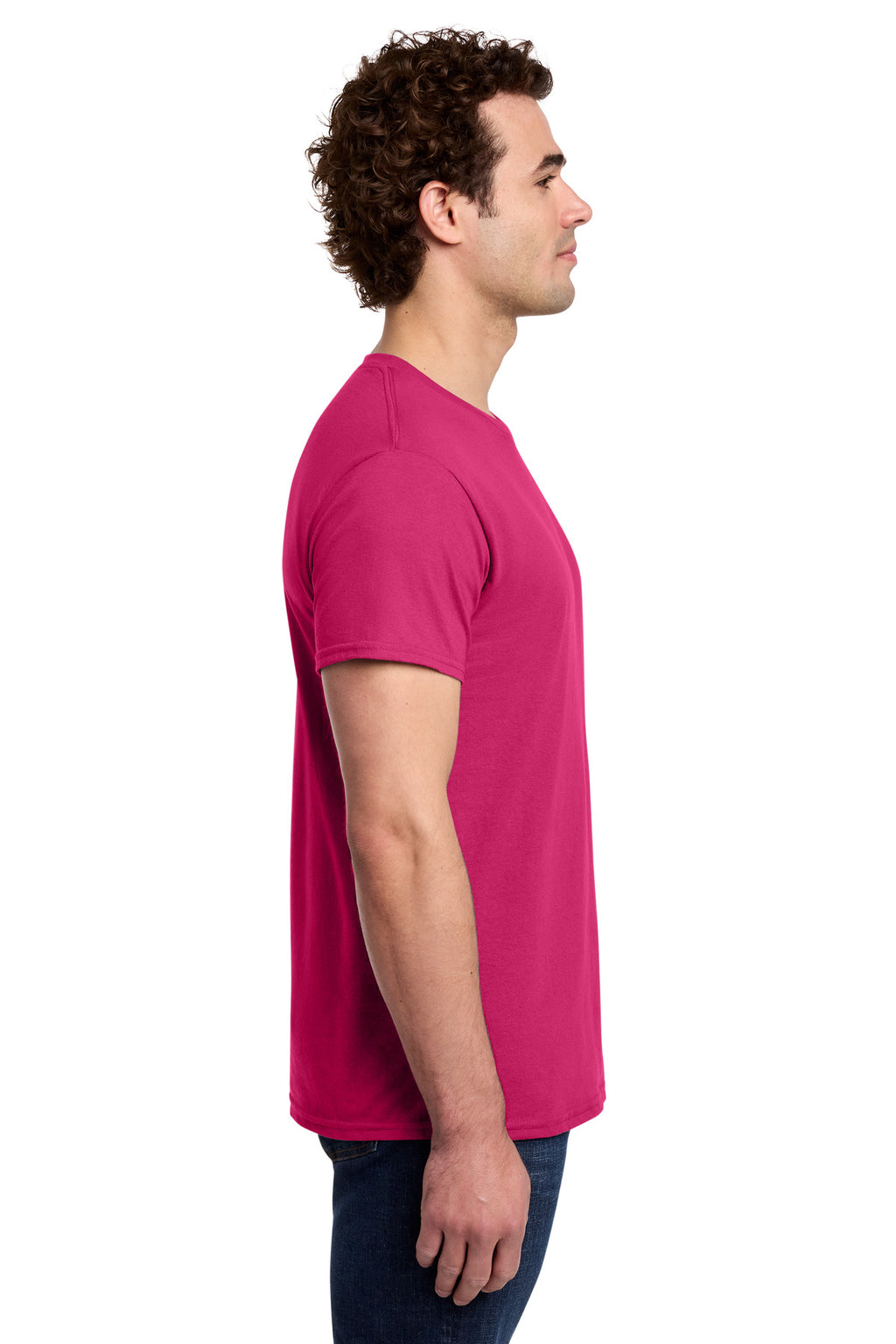 Gildan Light Cotton Tee 3000 - Heliconia - side