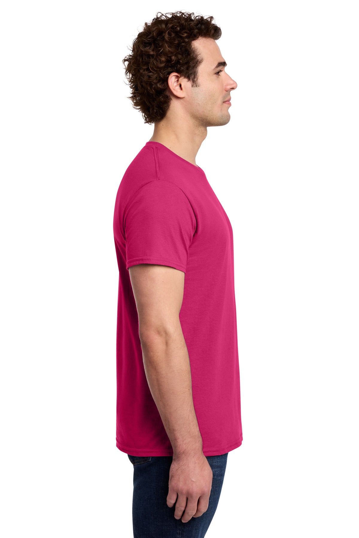 Gildan Light Cotton Tee 3000 - Heliconia - side