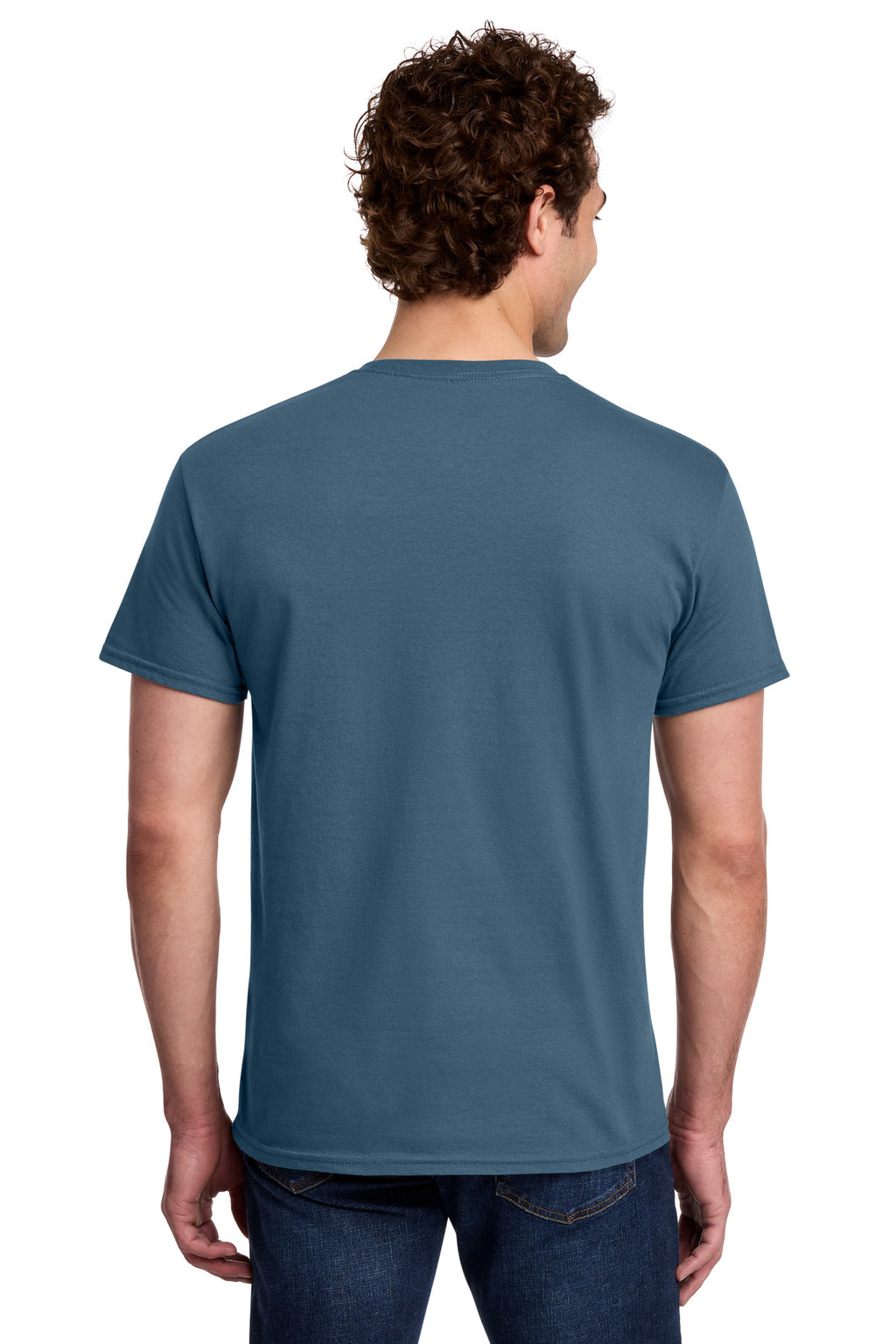 Gildan Light Cotton Tee 3000 - Indigo Blue - back