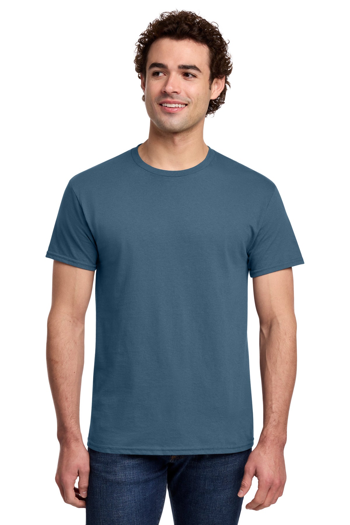 Gildan Light Cotton Tee 3000 - Indigo Blue - front