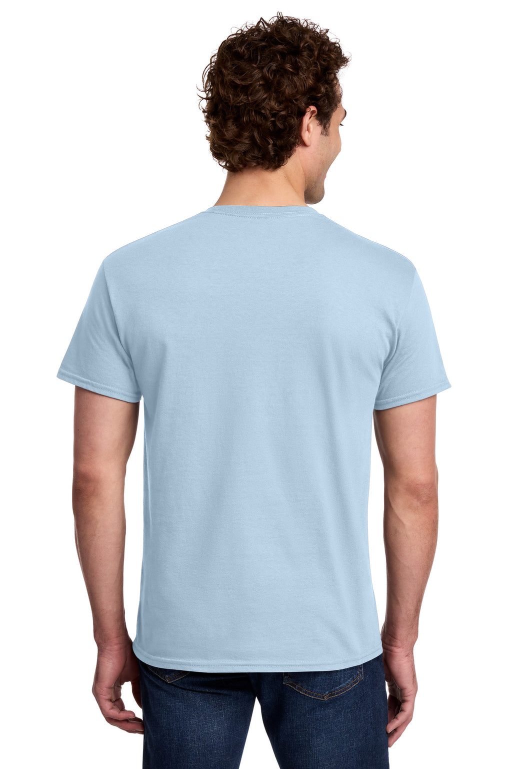 Gildan Light Cotton Tee 3000 - Light Blue - back