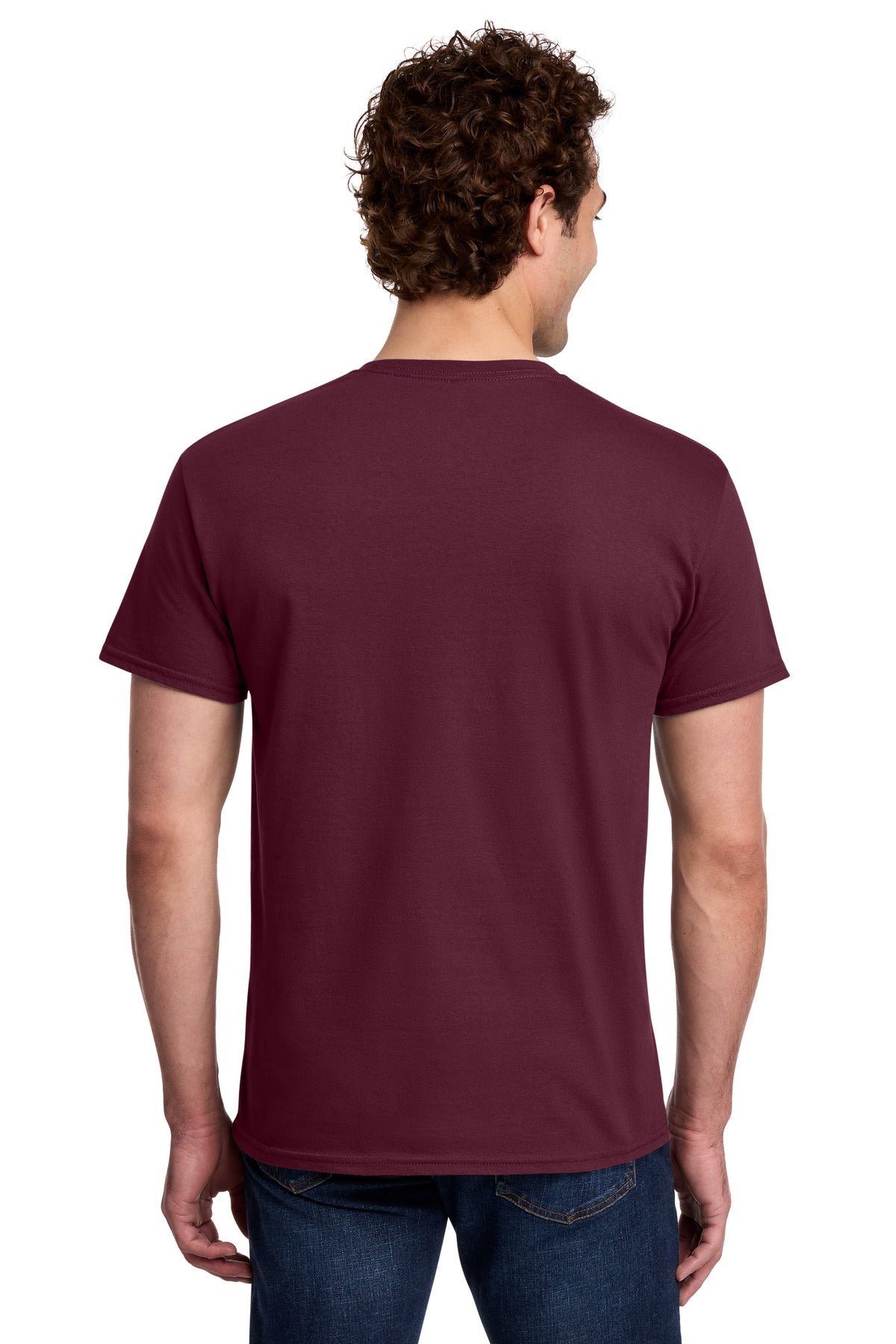 Gildan Light Cotton Tee 3000 - Maroon - back