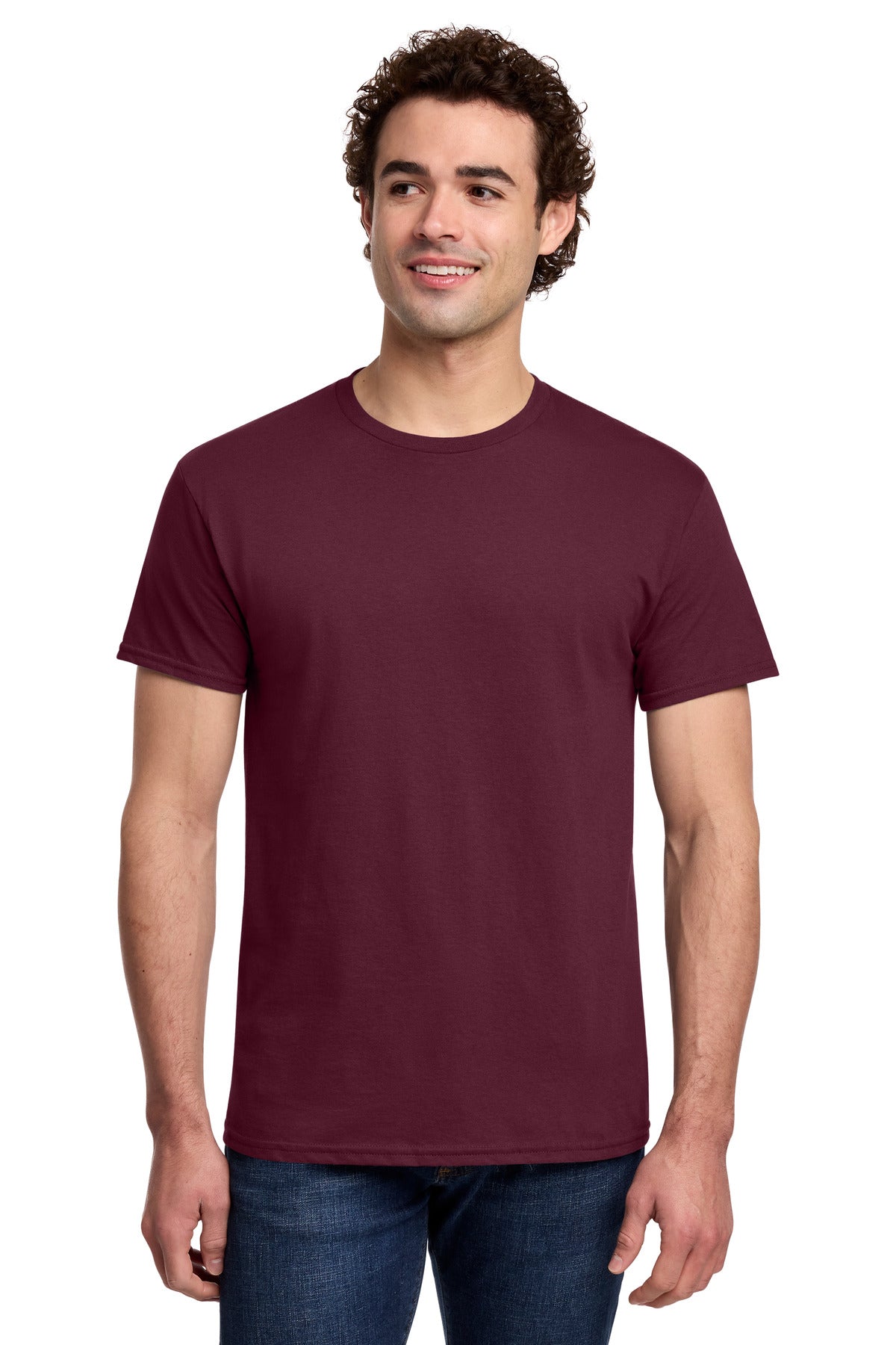Gildan Light Cotton Tee 3000 - Maroon - front