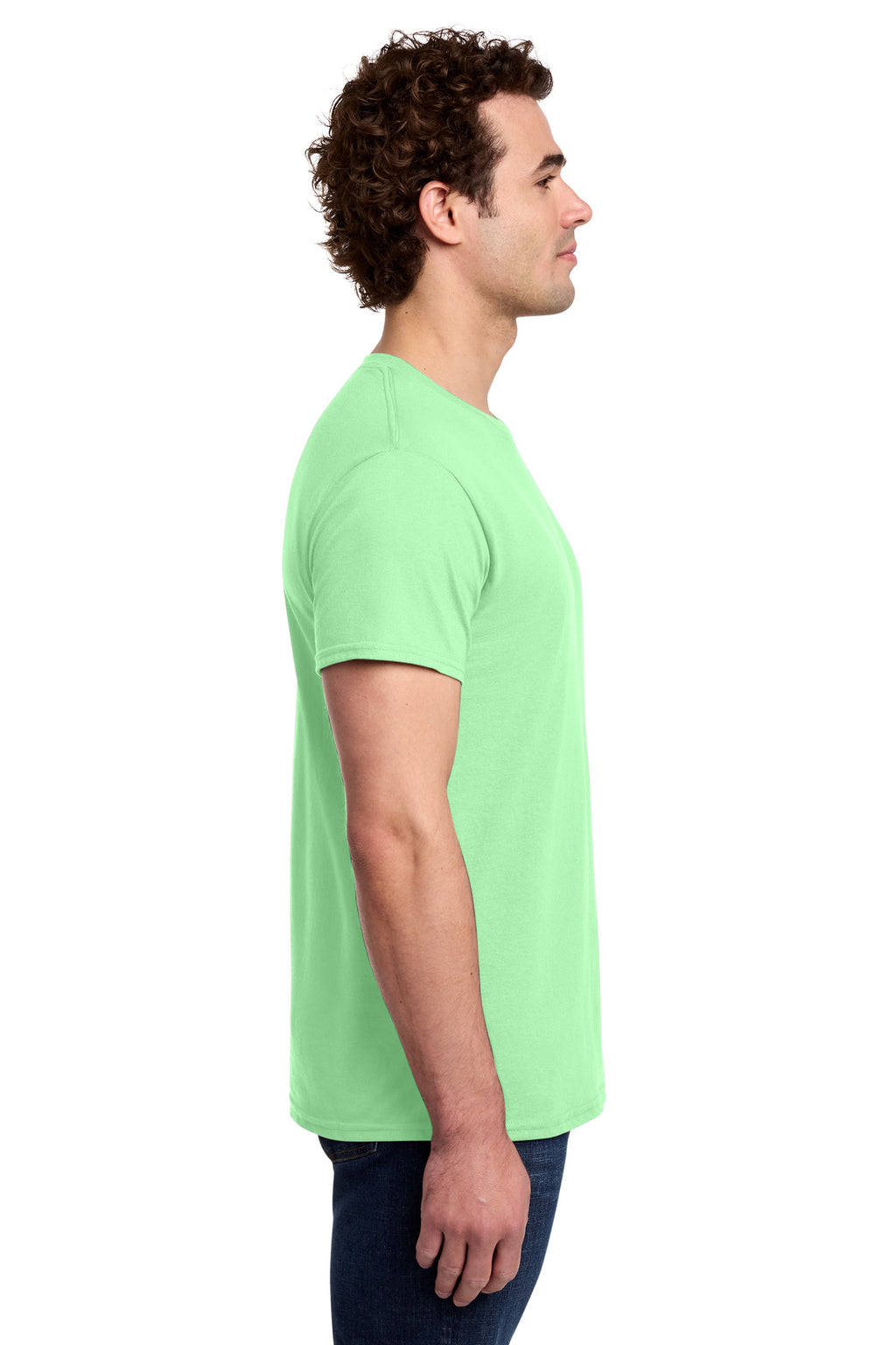 Gildan Light Cotton Tee 3000 - Mint Green - side