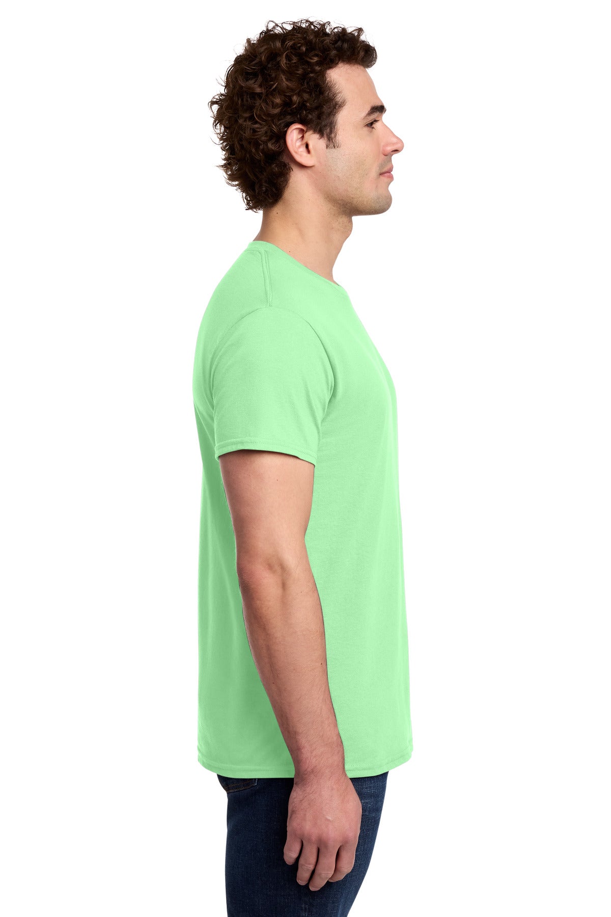 Gildan Light Cotton Tee 3000 - Mint Green - side