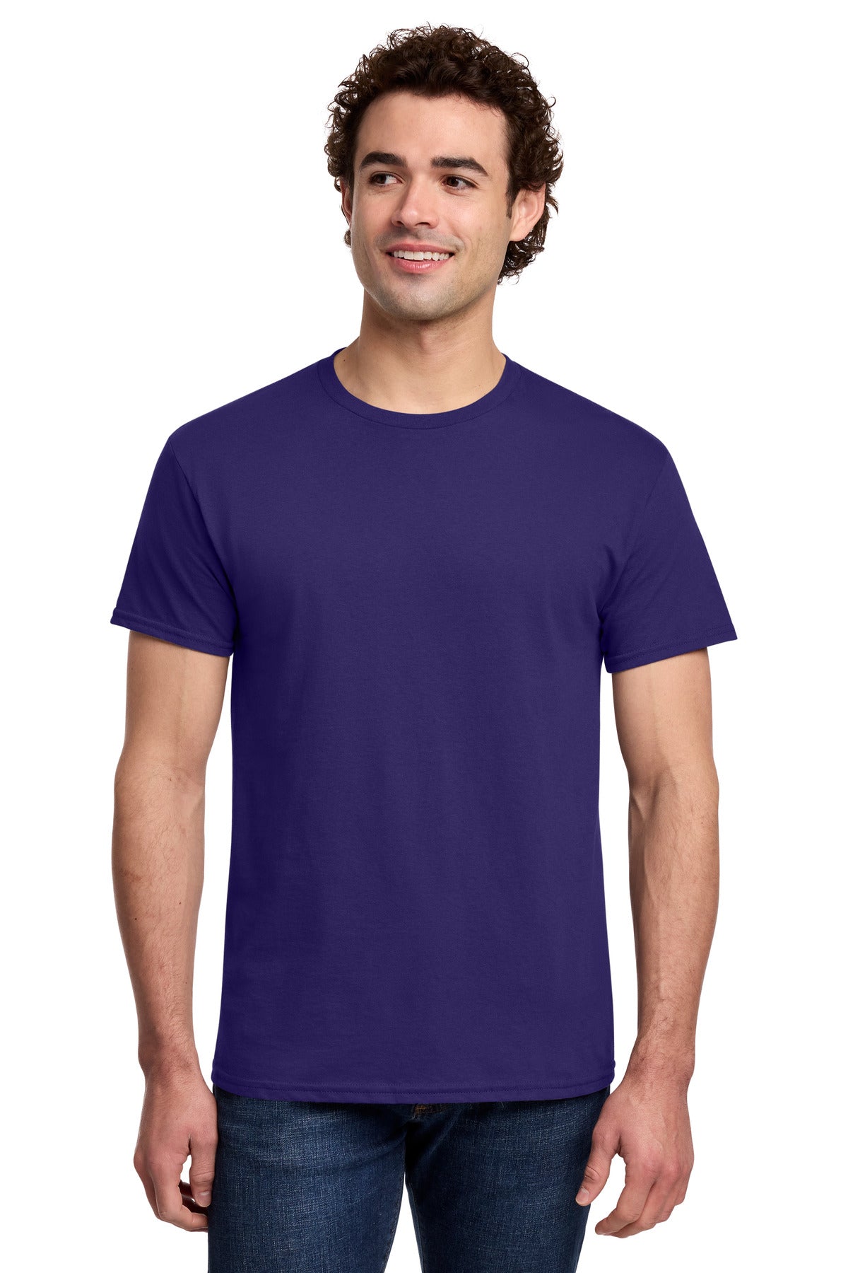 Gildan Light Cotton Tee 3000 - Purple - front
