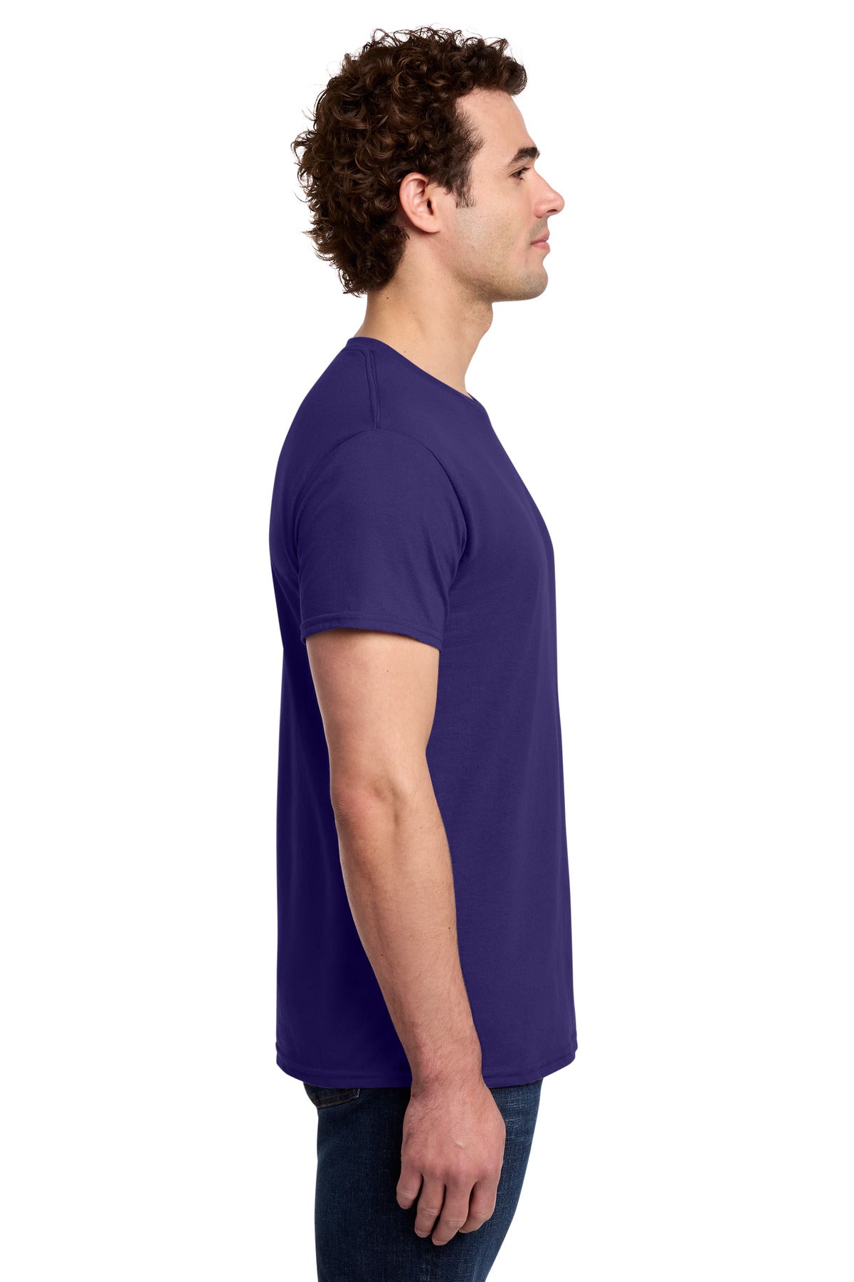 Gildan Light Cotton Tee 3000 - Purple - side