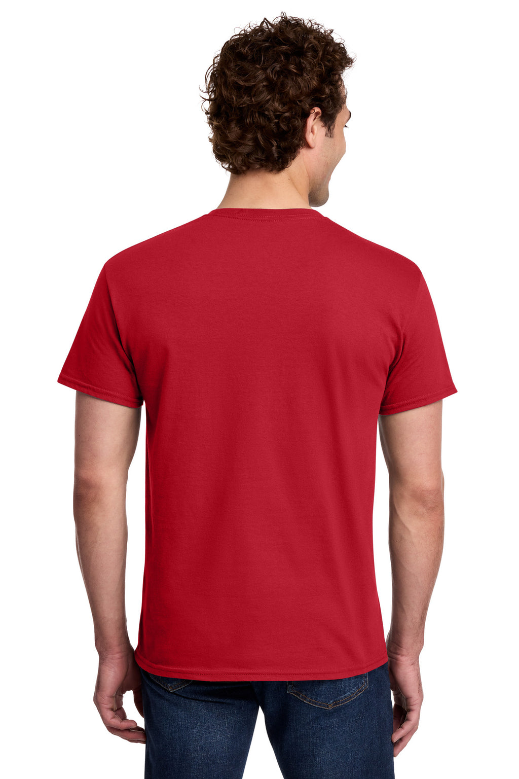 Gildan Light Cotton Tee 3000 - Red - back
