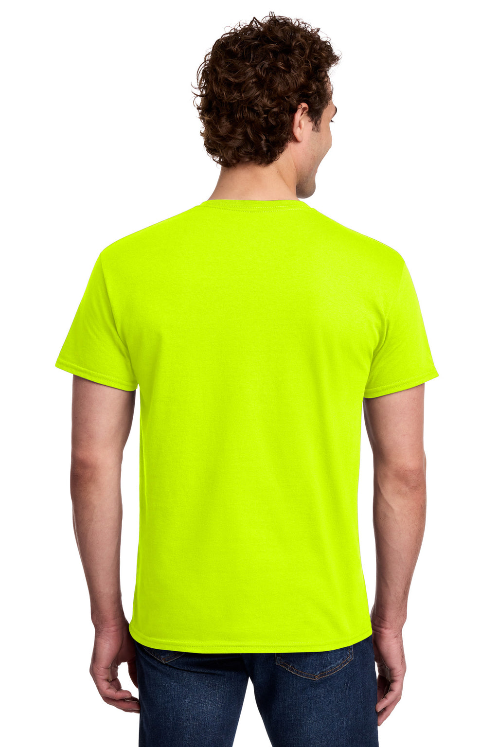 Gildan Light Cotton Tee 3000 - Safety Green - back