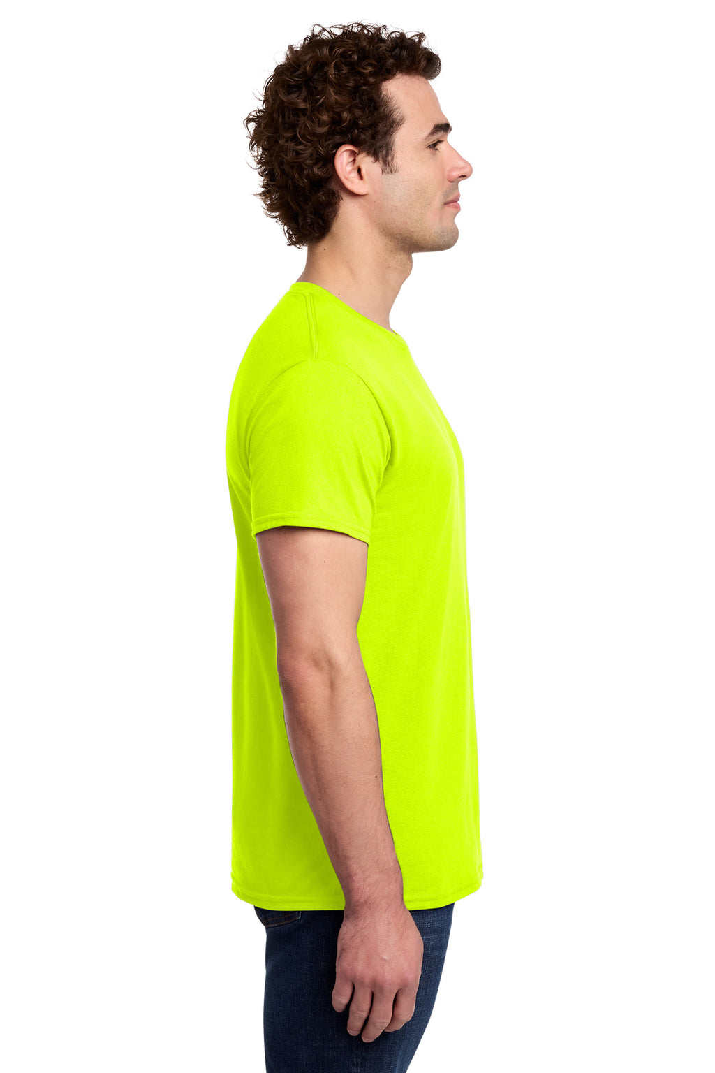 Gildan Light Cotton Tee 3000 - Safety Green - side