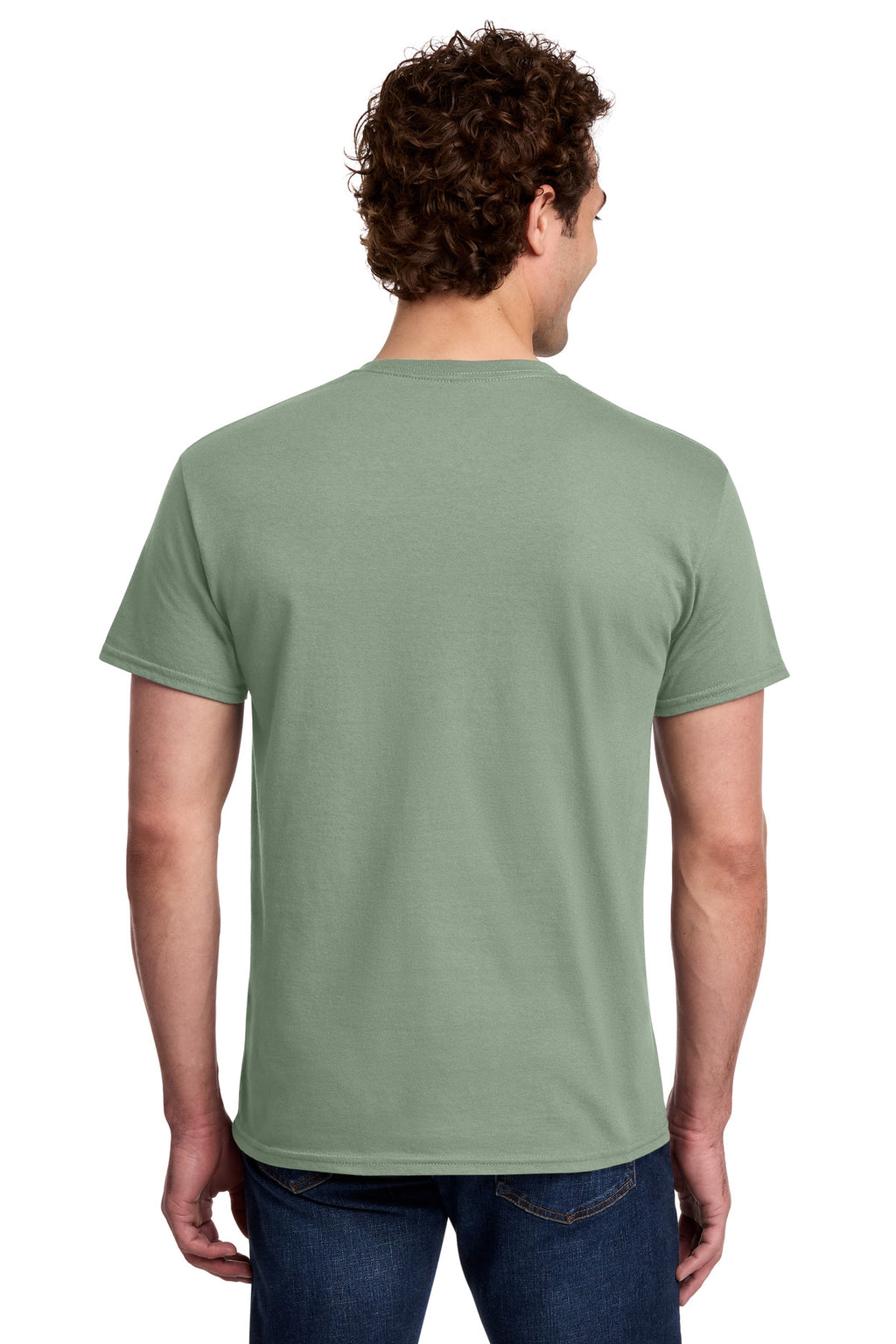 Gildan Light Cotton Tee 3000 - Sage - back