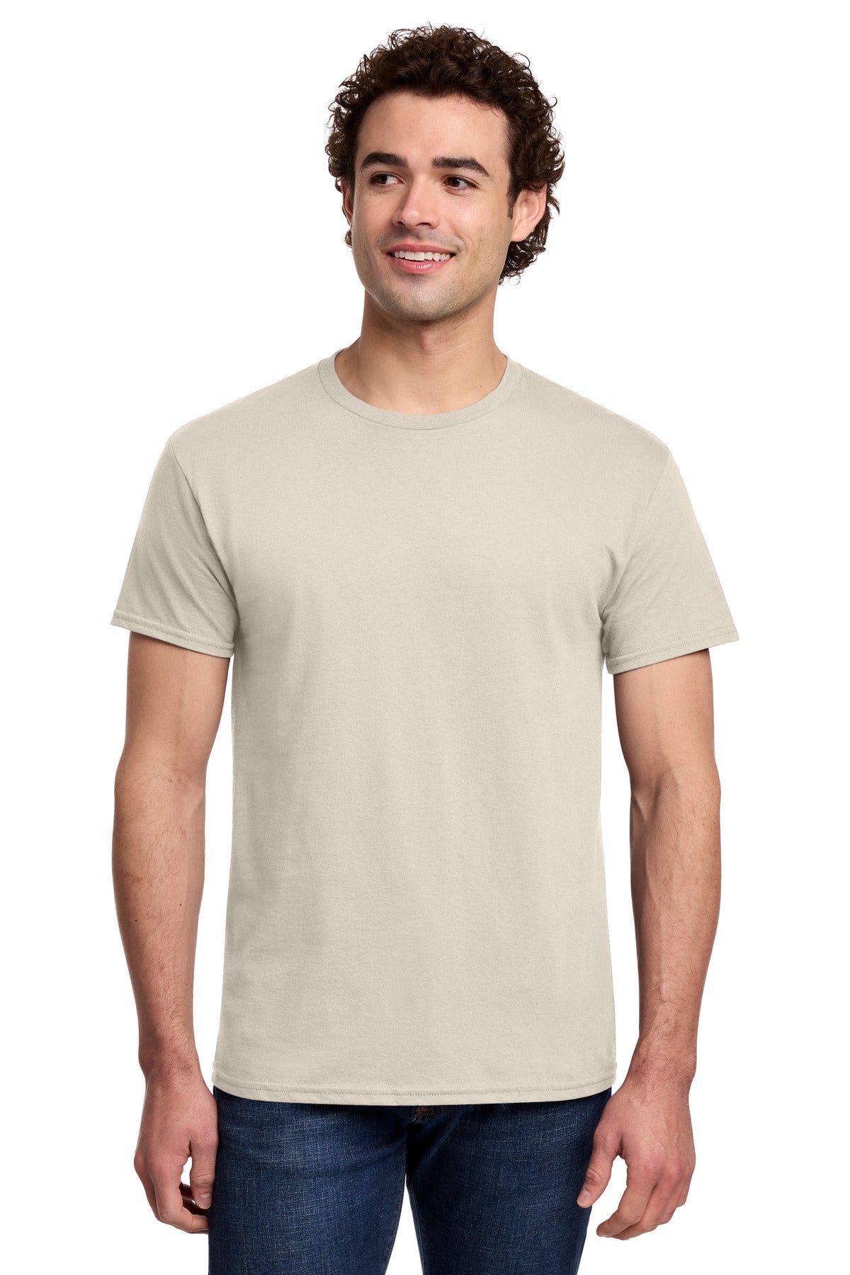 Gildan Light Cotton Tee 3000 - Sand - front