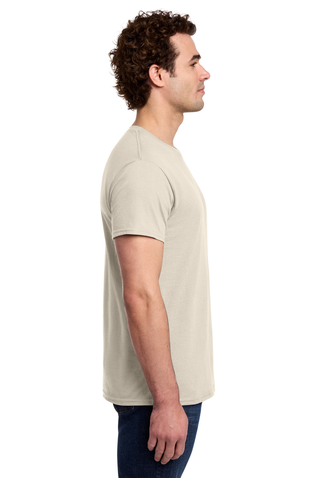 Gildan Light Cotton Tee 3000 - Sand - side