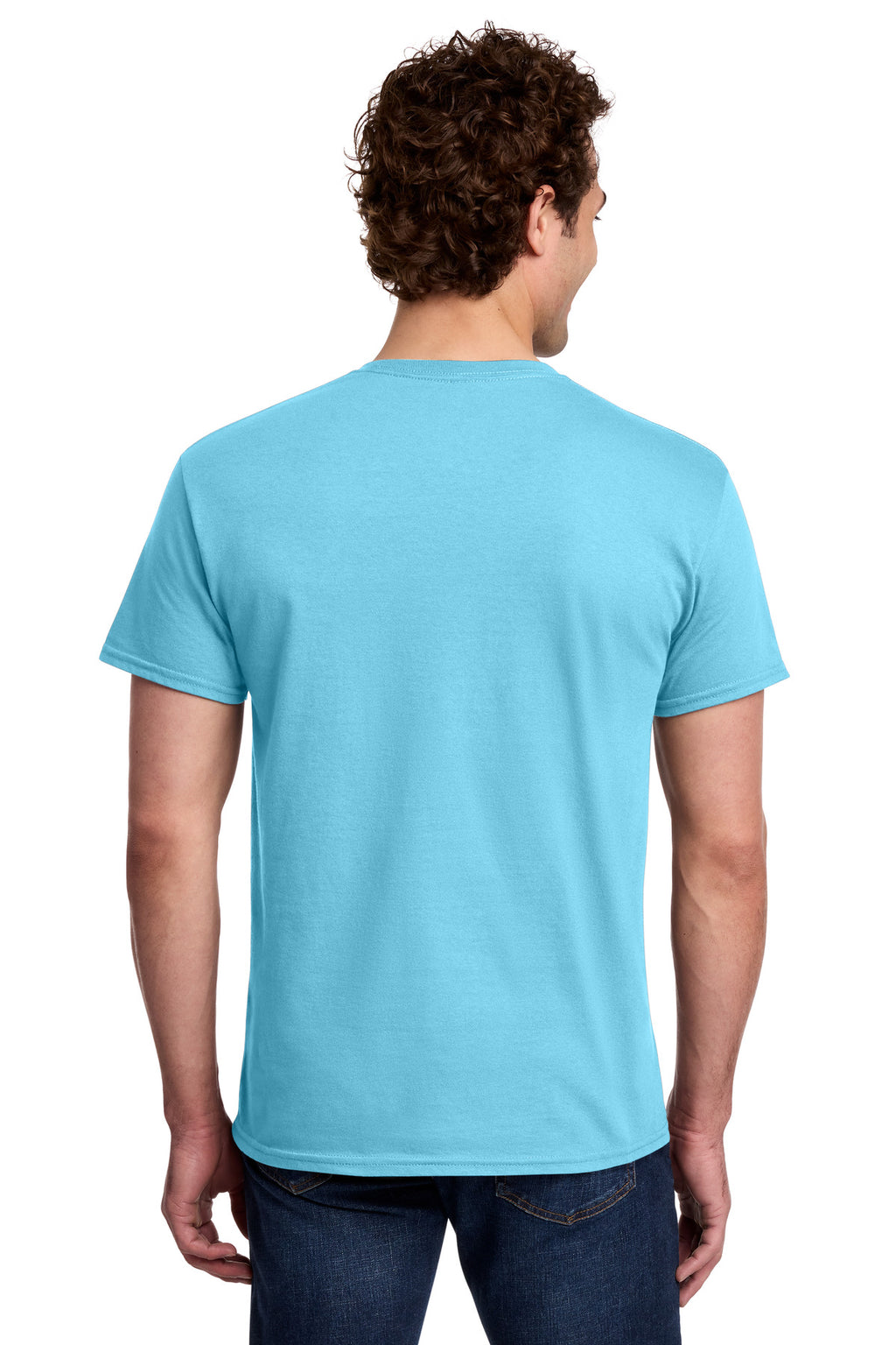 Gildan Light Cotton Tee 3000 - Sky - back