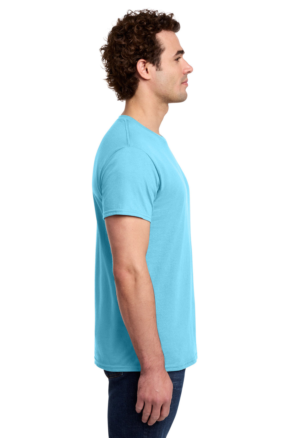 Gildan Light Cotton Tee 3000 - Sky - side