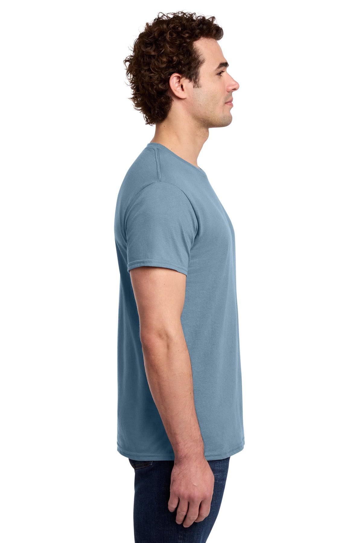 Gildan Light Cotton Tee 3000 - Stone Blue - side