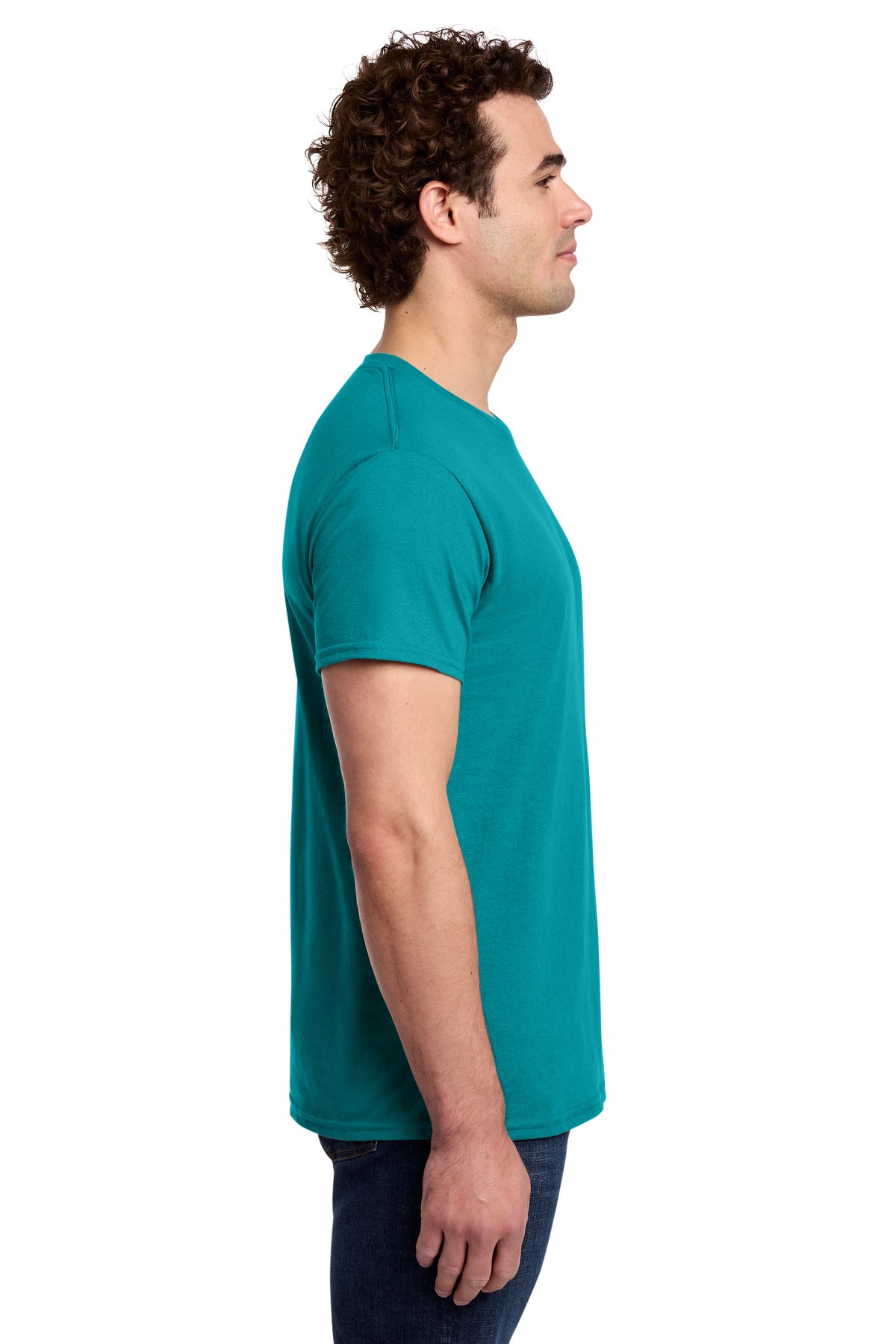 Gildan Light Cotton Tee 3000 - Tropical Blue - side