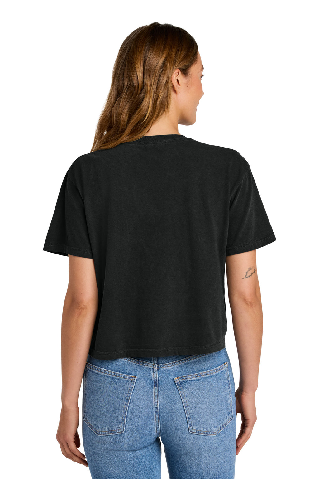 Comfort Colors Women's Heavyweight Boxy Tee 3023CL - Black - back