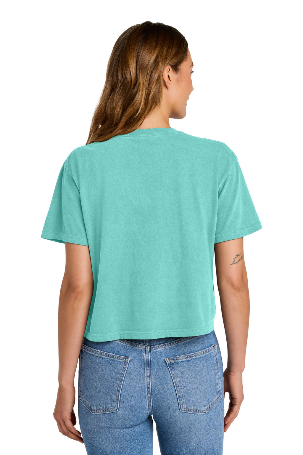 Comfort Colors Women's Heavyweight Boxy Tee 3023CL - Chalky Mint - back
