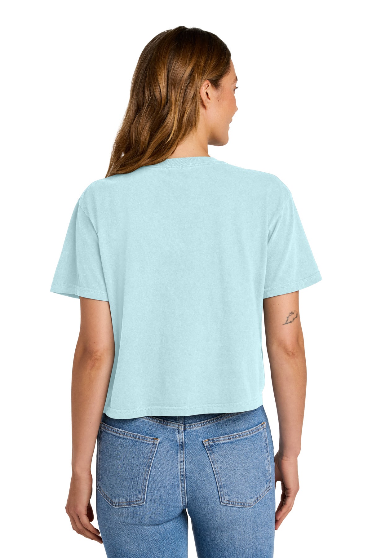 Comfort Colors Women's Heavyweight Boxy Tee 3023CL - Chambray - back