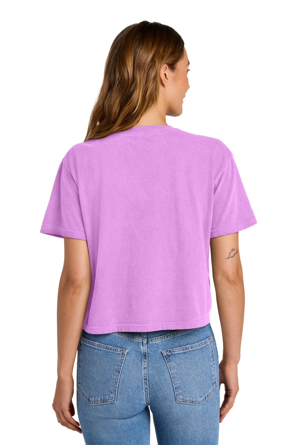 Comfort Colors Women's Heavyweight Boxy Tee 3023CL - Neon Violet - back