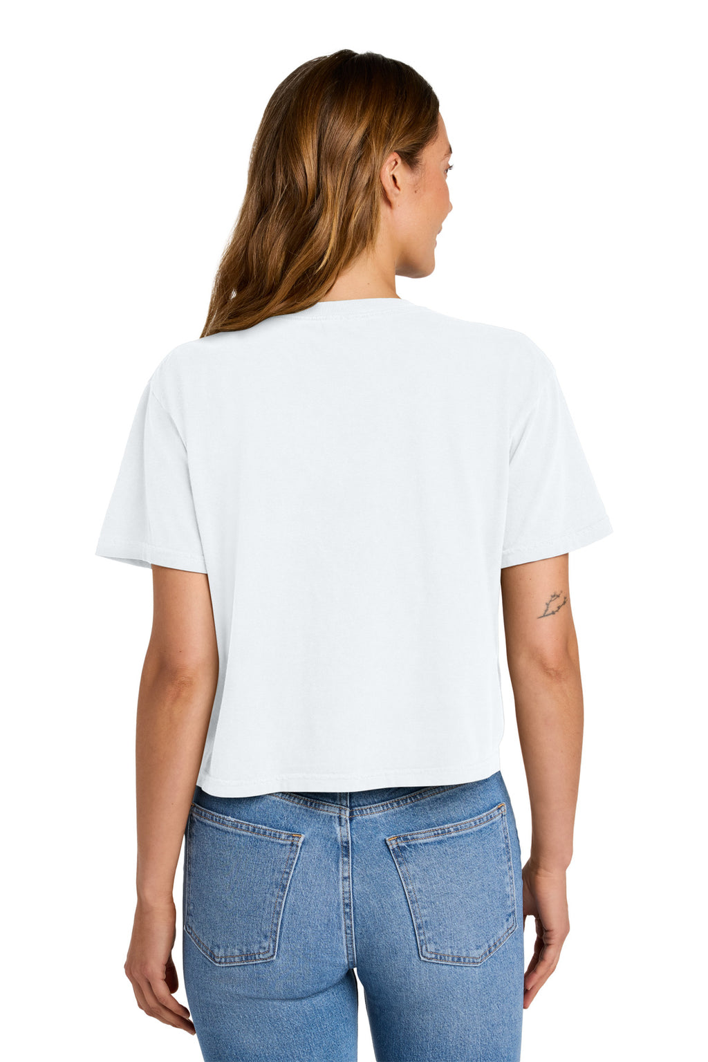 Comfort Colors Women's Heavyweight Boxy Tee 3023CL - White - back