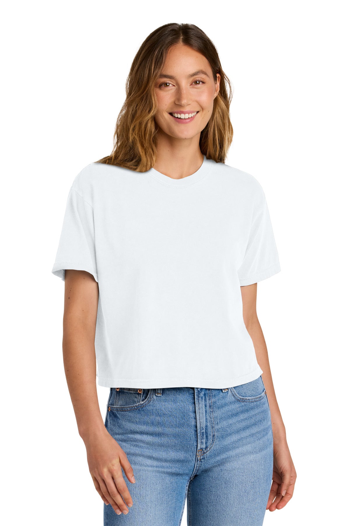 Comfort Colors Women's Heavyweight Boxy Tee 3023CL - White - front