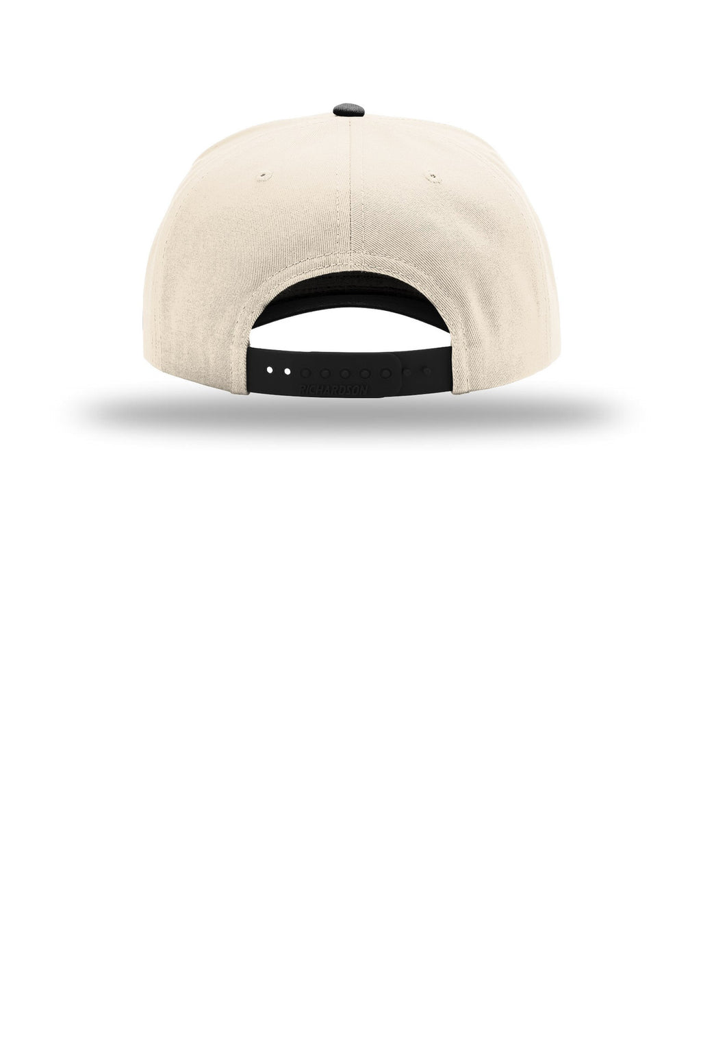 Richardson Full Fabric 5-Panel Champ 323FPC - Cream/ Cream/ Black - back