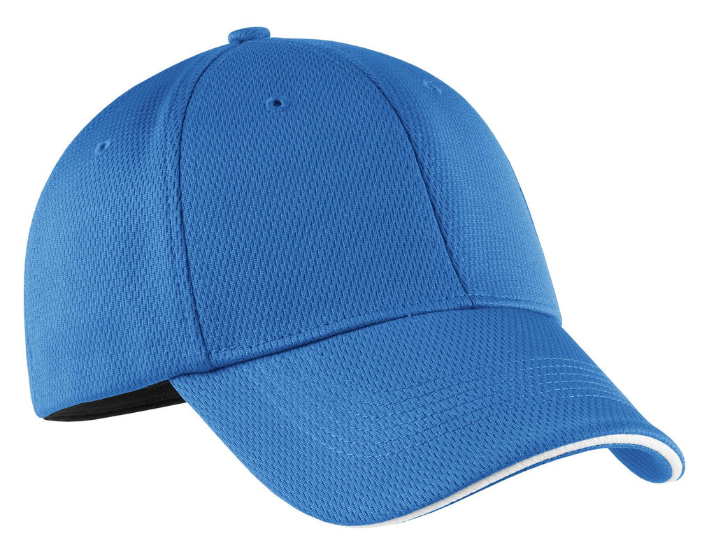 DISCONTINUED Nike Dri-FIT Mesh Swoosh Flex Sandwich Cap. 333115 - Pacific Blue - front