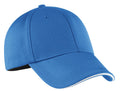 DISCONTINUED Nike Dri-FIT Mesh Swoosh Flex Sandwich Cap. 333115 - Pacific Blue - front