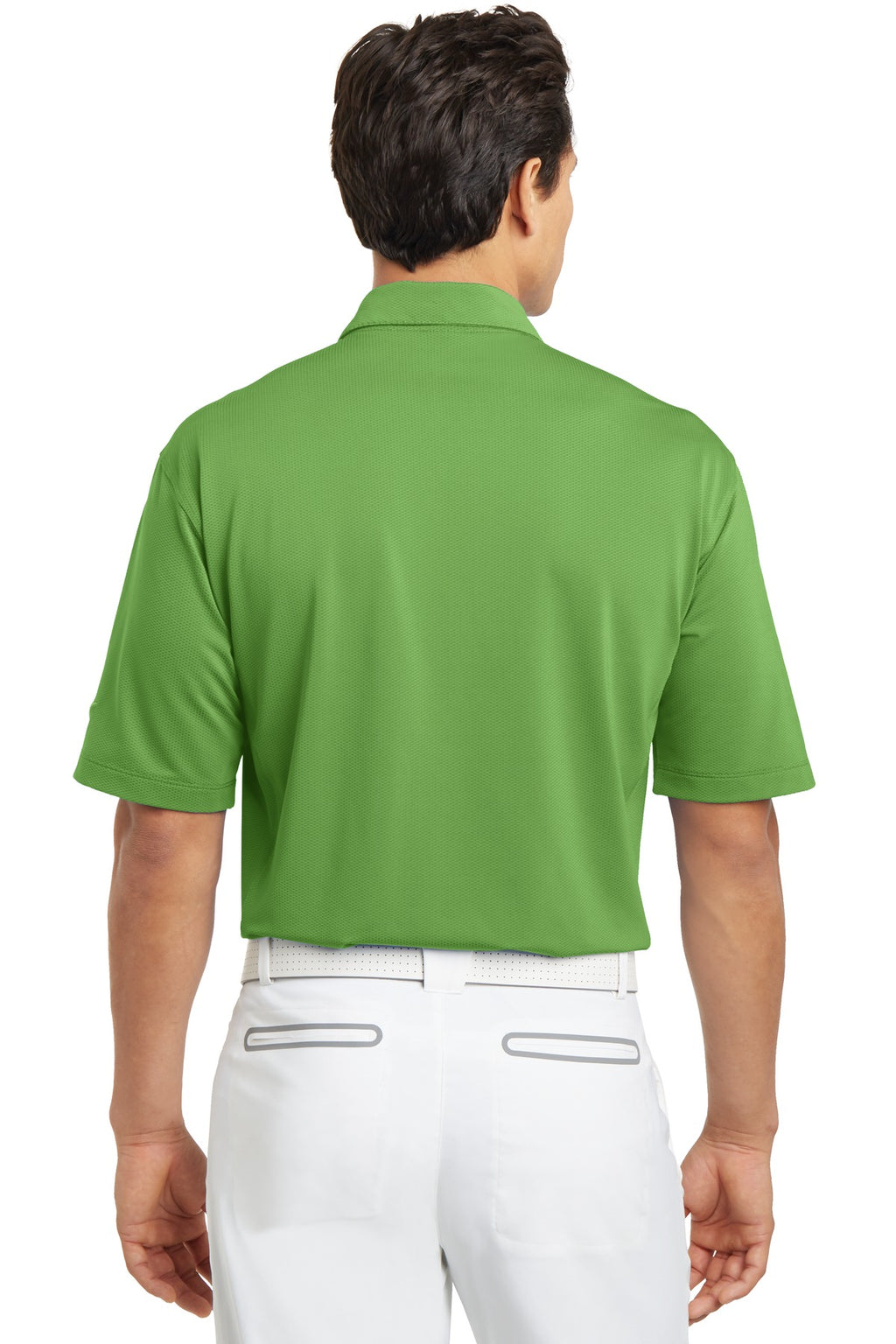 DISCONTINUED Nike Sphere Dry Diamond Polo. 354055 - Chlorophyll - back