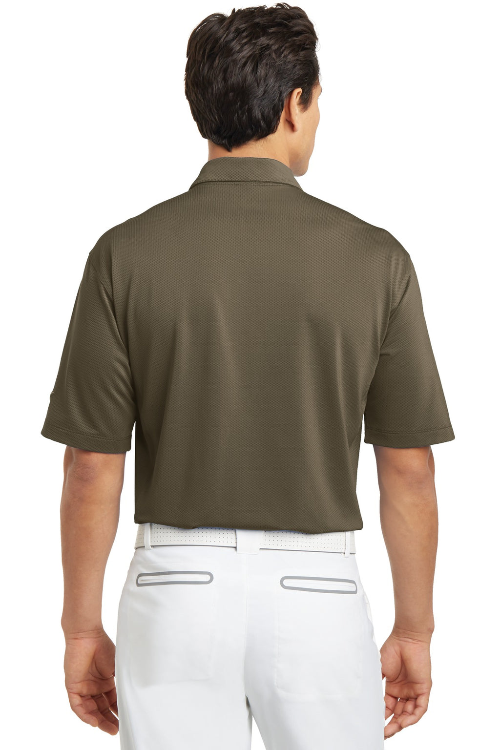 DISCONTINUED Nike Sphere Dry Diamond Polo. 354055 - Olive Khaki - back