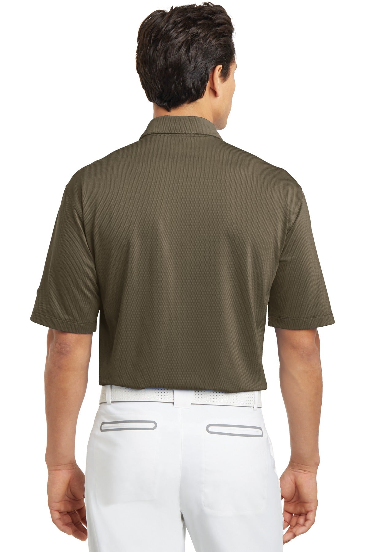 DISCONTINUED Nike Sphere Dry Diamond Polo. 354055 - Olive Khaki - back