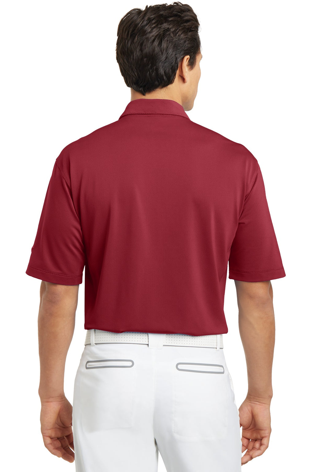DISCONTINUED Nike Sphere Dry Diamond Polo. 354055 - Varsity Red - back