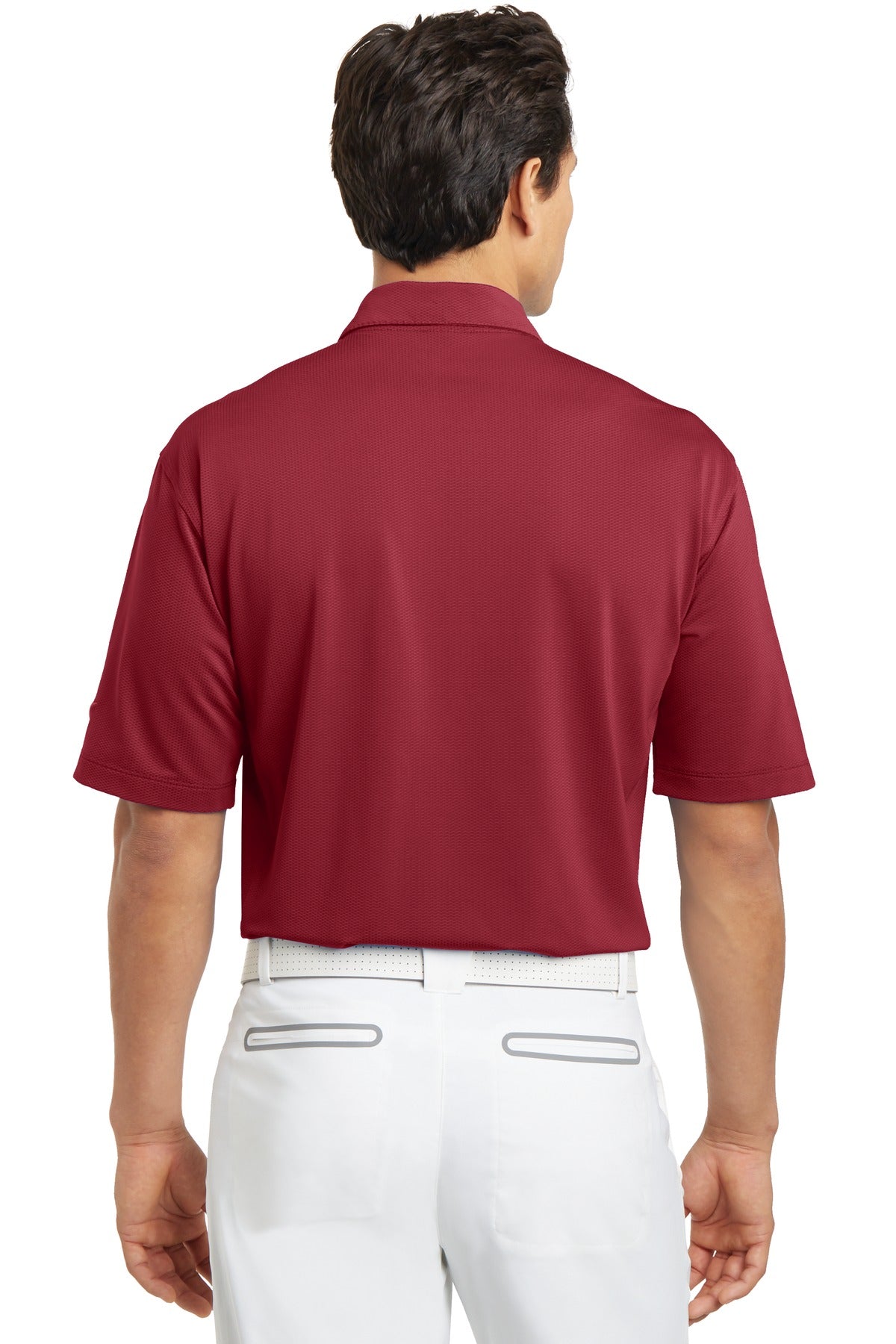 DISCONTINUED Nike Sphere Dry Diamond Polo. 354055 - Varsity Red - back