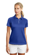 DISCONTINUED Nike Ladies Dri-FIT Pebble Texture Polo. 354064 - Varsity Royal - front