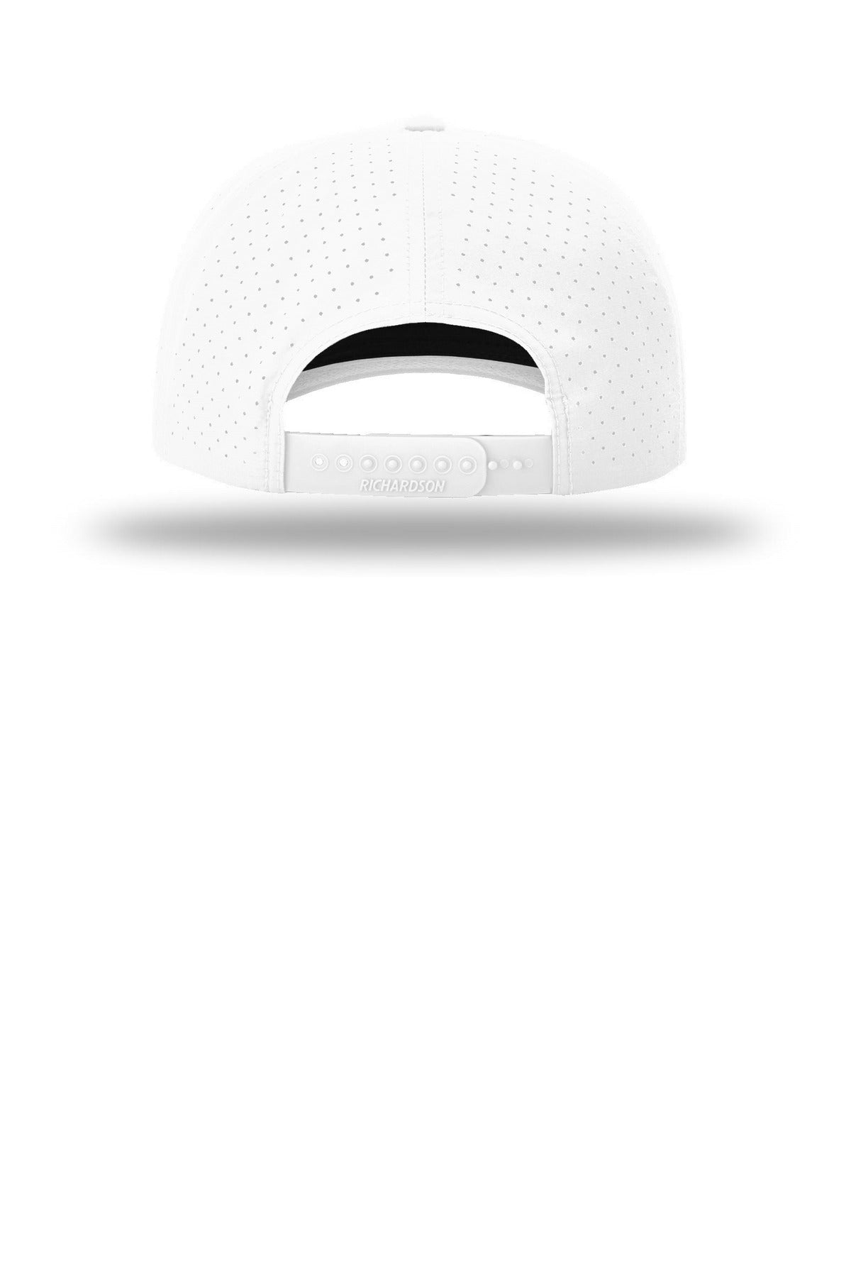Richardson Laser Perf Performance Rope Cap 355 - White/ White Black - back
