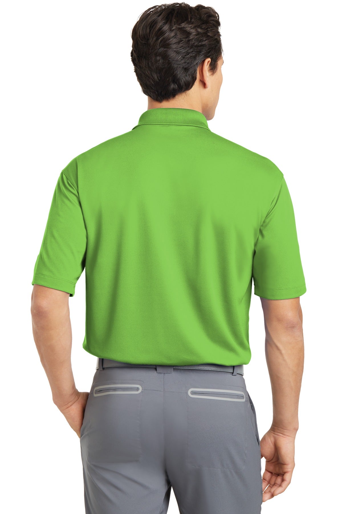 DISCONTINUED Nike Dri-FIT Micro Pique Polo. 363807 - Action Green - back