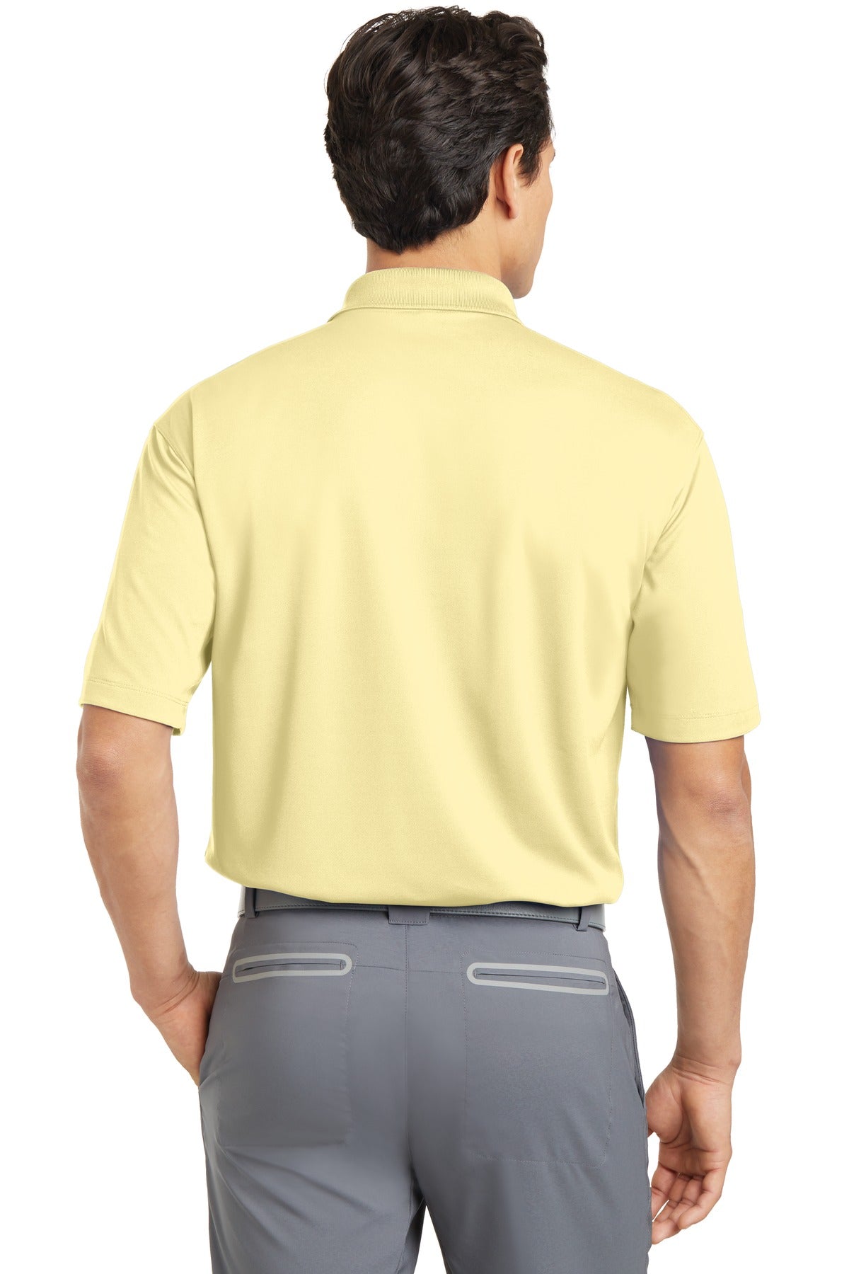 DISCONTINUED Nike Dri-FIT Micro Pique Polo. 363807 - Cornsilk - back