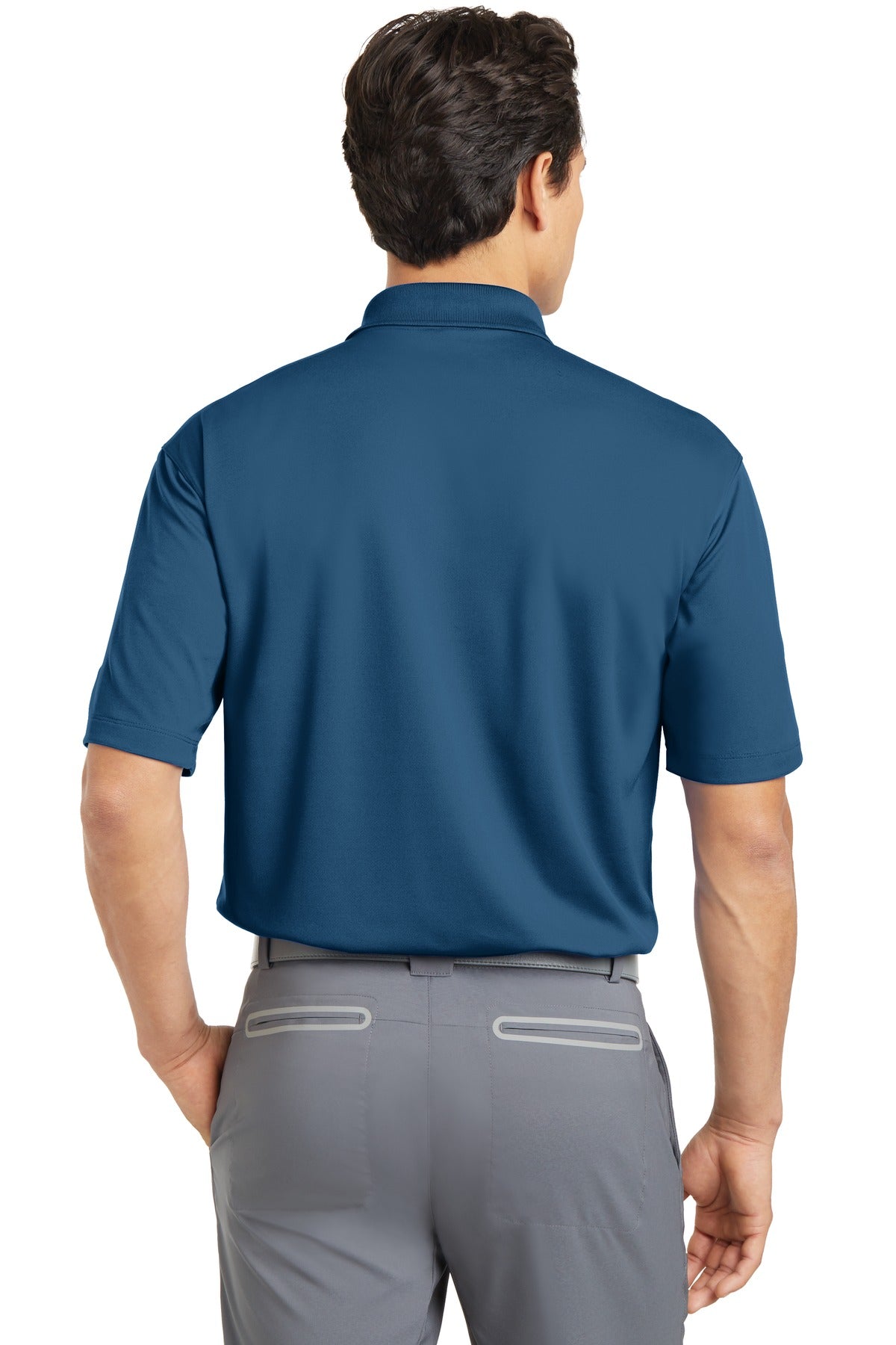 DISCONTINUED Nike Dri-FIT Micro Pique Polo. 363807 - French Blue - back
