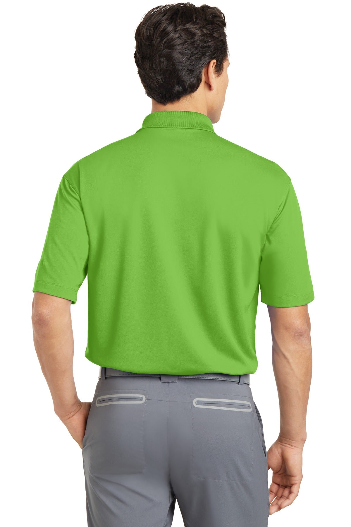 DISCONTINUED Nike Dri-FIT Micro Pique Polo. 363807 - Mean Green - back