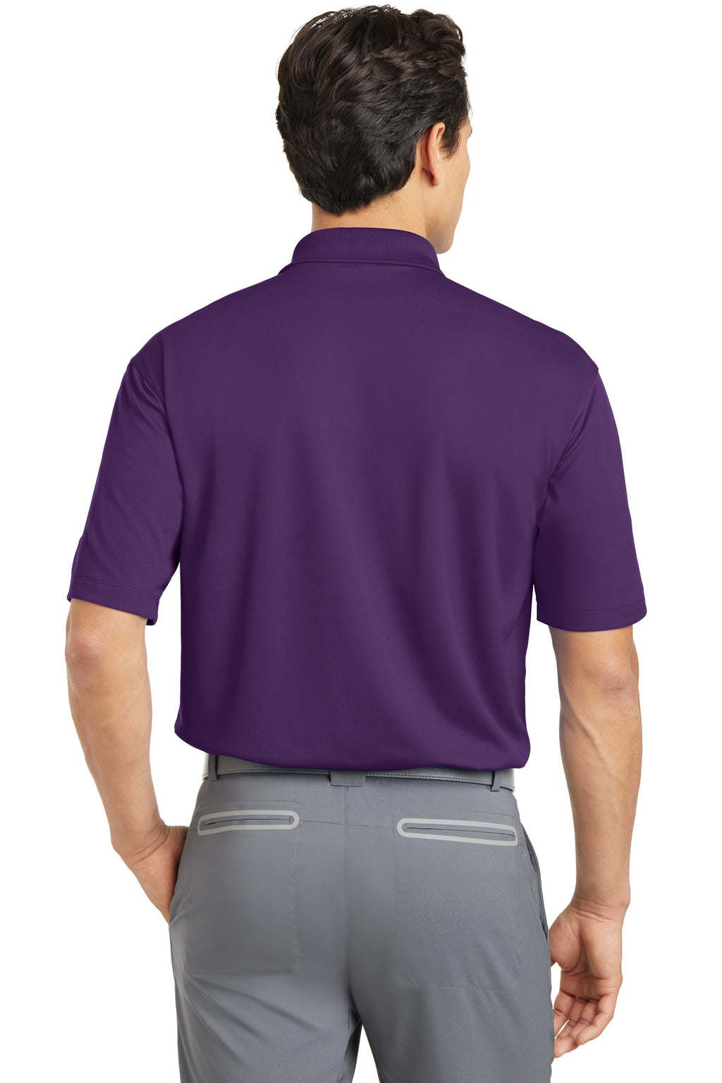 DISCONTINUED Nike Dri-FIT Micro Pique Polo. 363807 - Night Purple - back