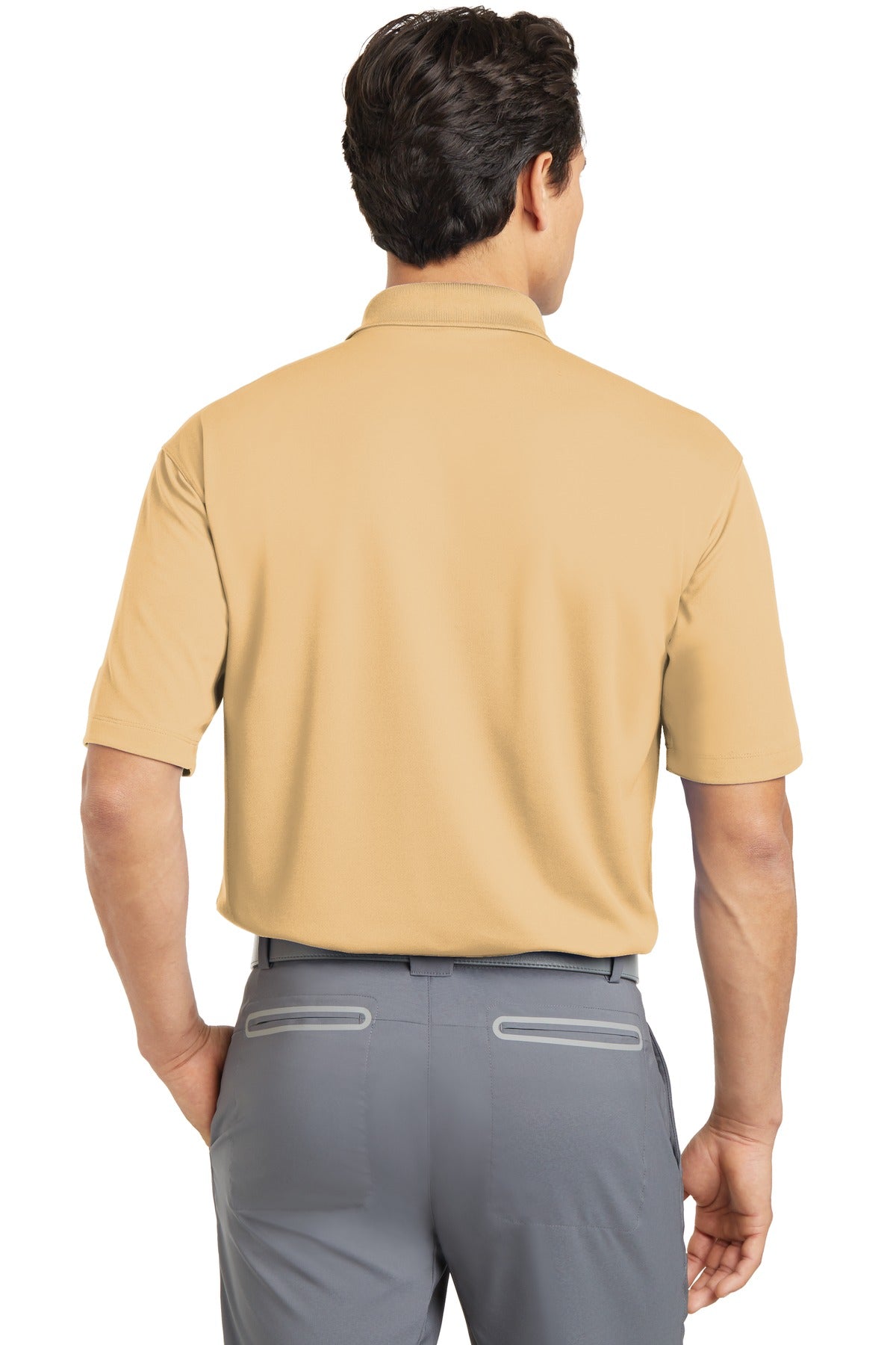 DISCONTINUED Nike Dri-FIT Micro Pique Polo. 363807 - Pale Vanilla - back