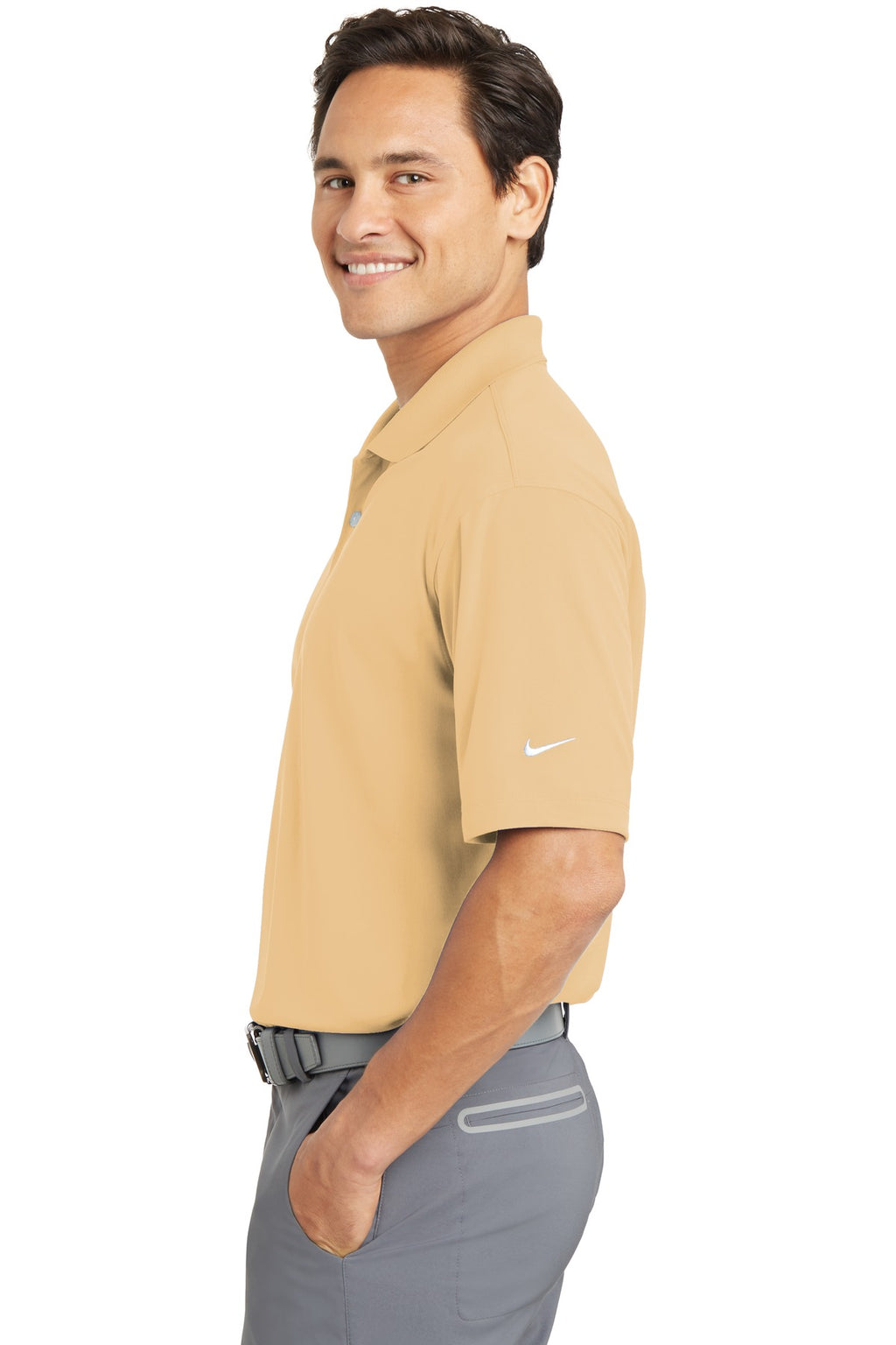 DISCONTINUED Nike Dri-FIT Micro Pique Polo. 363807 - Pale Vanilla - side