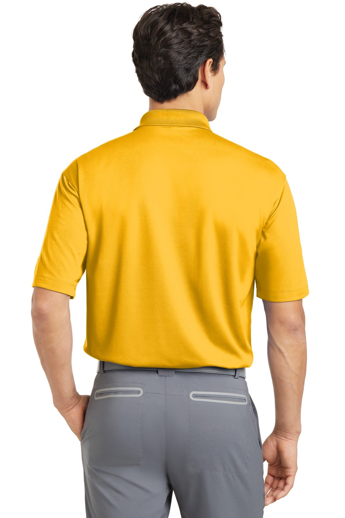 DISCONTINUED Nike Dri-FIT Micro Pique Polo. 363807 - University Gold - back